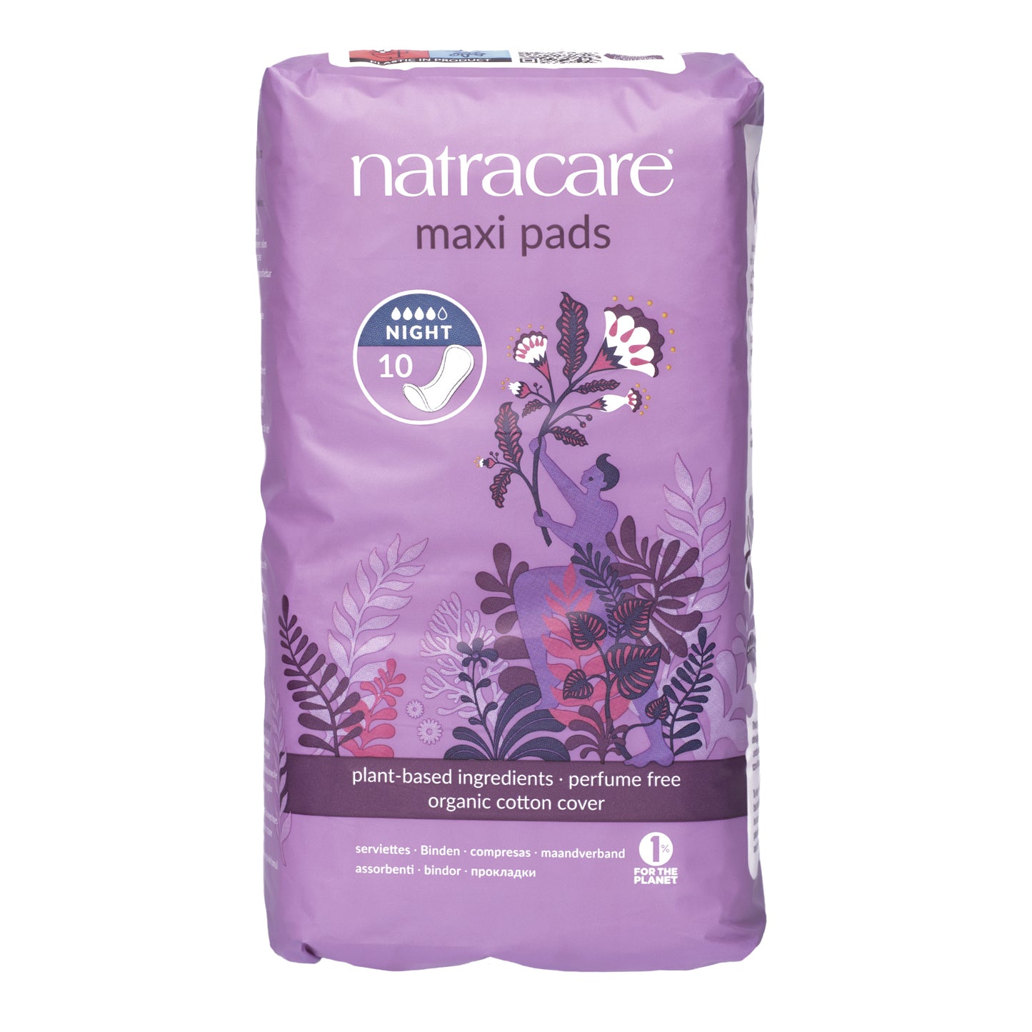 natracare maxi pads night time pack