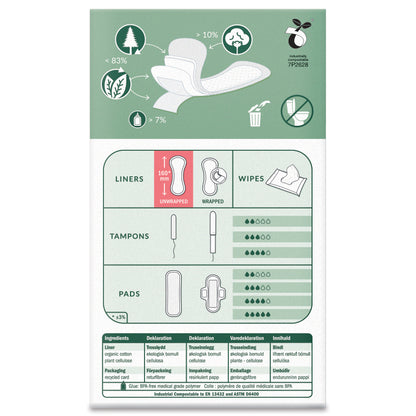 Protège-slips incurvés